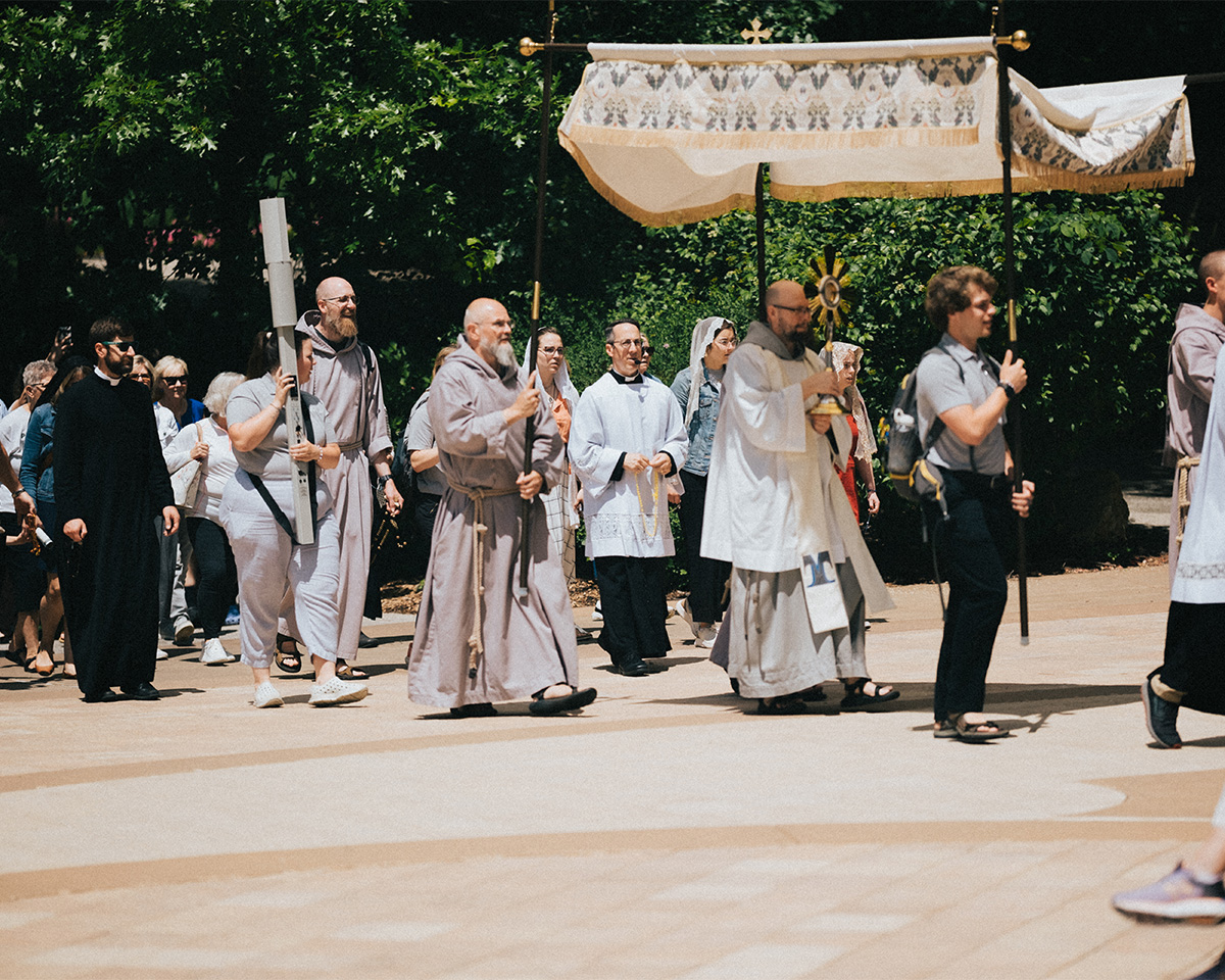 Eucharistic Procession Guadalupe Shrine Plaza Eucharistic Procession Guadalupe Shrine Plaza
