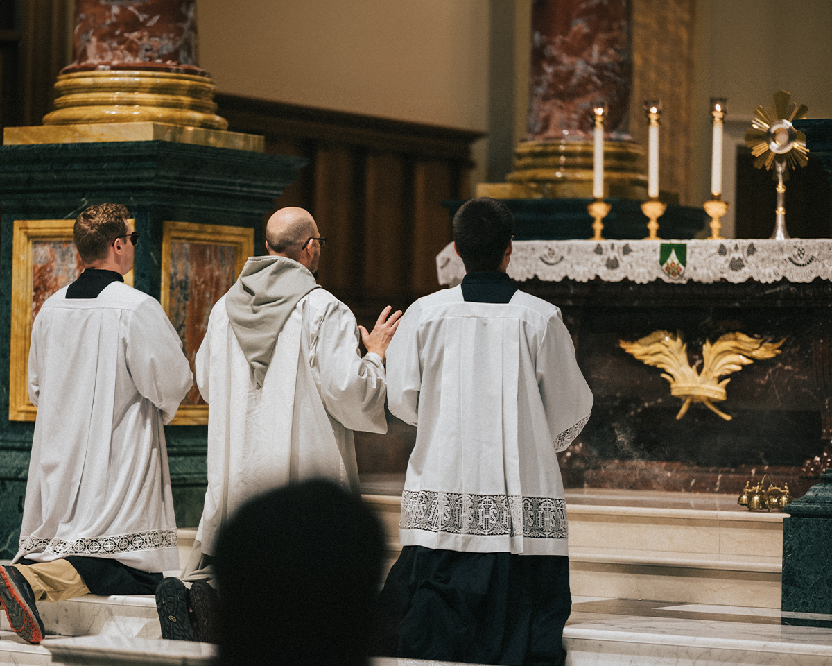 Franciscan Friars of the Renewal at the Guadalupe Shrine Eucharistic Procession Franciscan Friars of the Renewal at the Guadalupe Shrine Eucharistic Procession