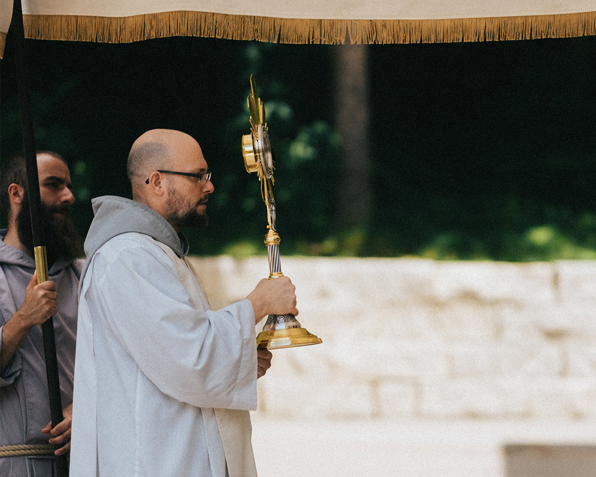 Friars of the Renewal Eucharistic Procession at Guadalupe Shrine Friars of the Renewal Eucharistic Procession at Guadalupe Shrine