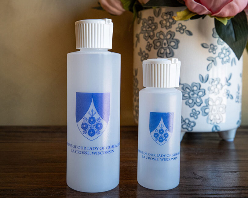 Holy water bottles found at Our Lady of Guadalupe in La Crosse, WI Holy water bottles found at Our Lady of Guadalupe in La Crosse, WI