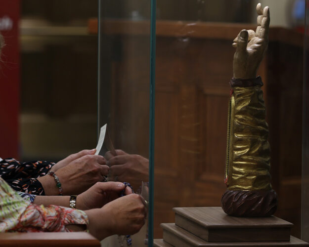 creation of third class relics - a rosary and prayer card relics from the Arm of Saint Jude creation of third class relics - a rosary and prayer card relics from the Arm of Saint Jude