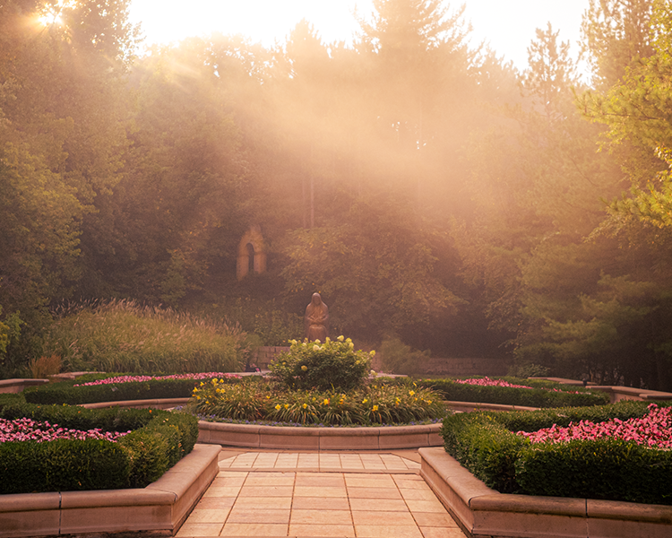 foggy morning in the Memorial to the Unborn foggy morning in the Memorial to the Unborn
