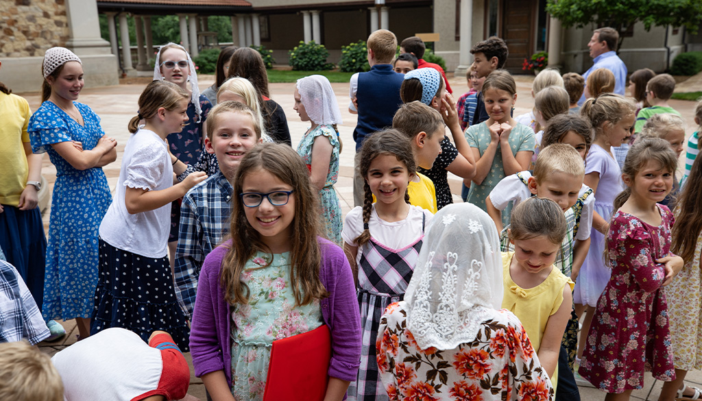 choir camp at the shrine of our lady of guadalupe children gathered with their folders choir camp at the shrine of our lady of guadalupe children gathered with their folders