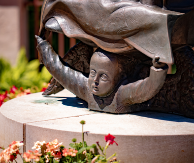 Flower World Prophecy Statue of Our Lady of Guadalupe from La Crosse Wisconsin