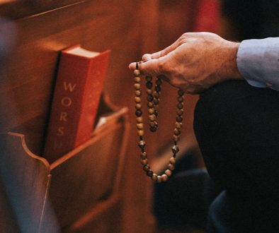 Praying the Rosary at Our Lady of Guadalupe in La Crosse, WI