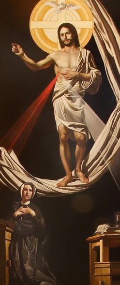 Divine Mercy Guild Pintura del altar de Santa Faustina Kowalska